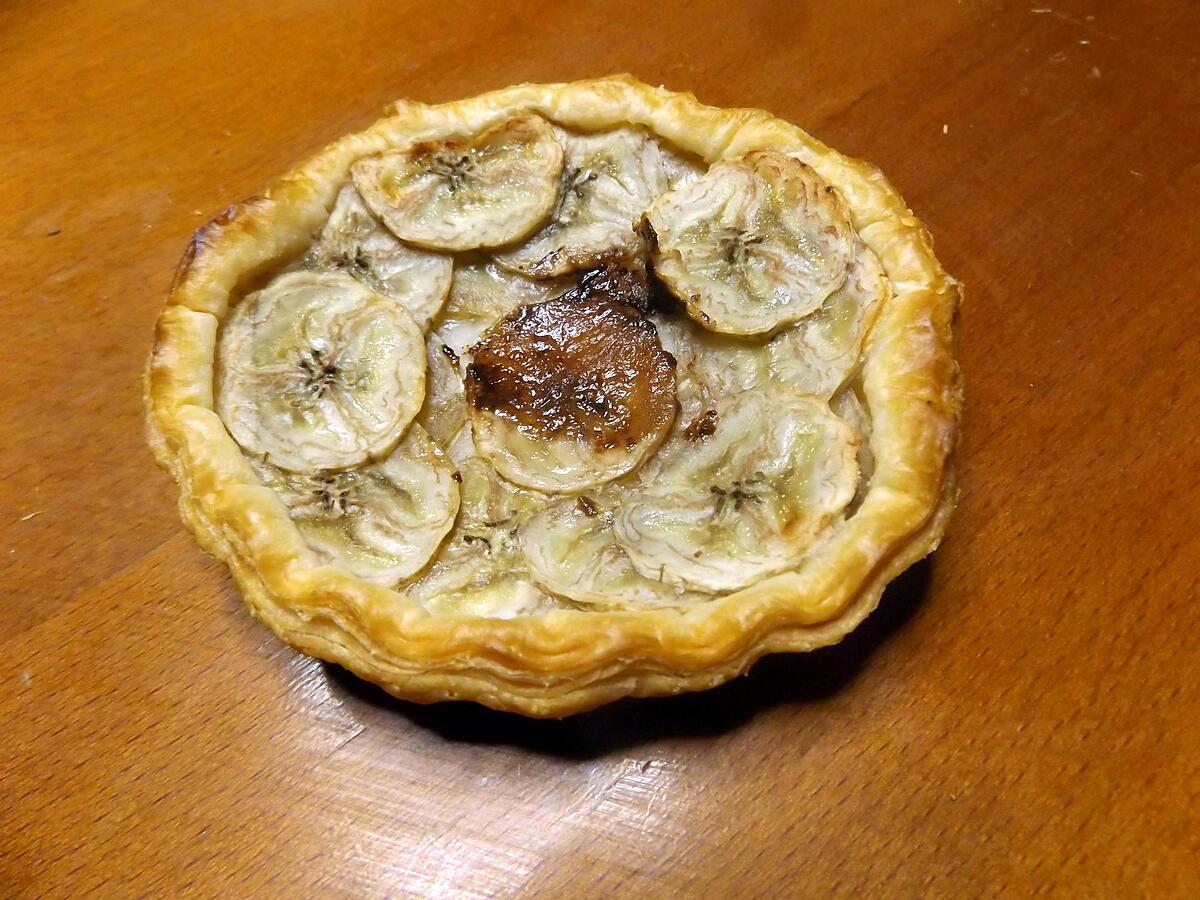 recette Tartelette banane chocolat