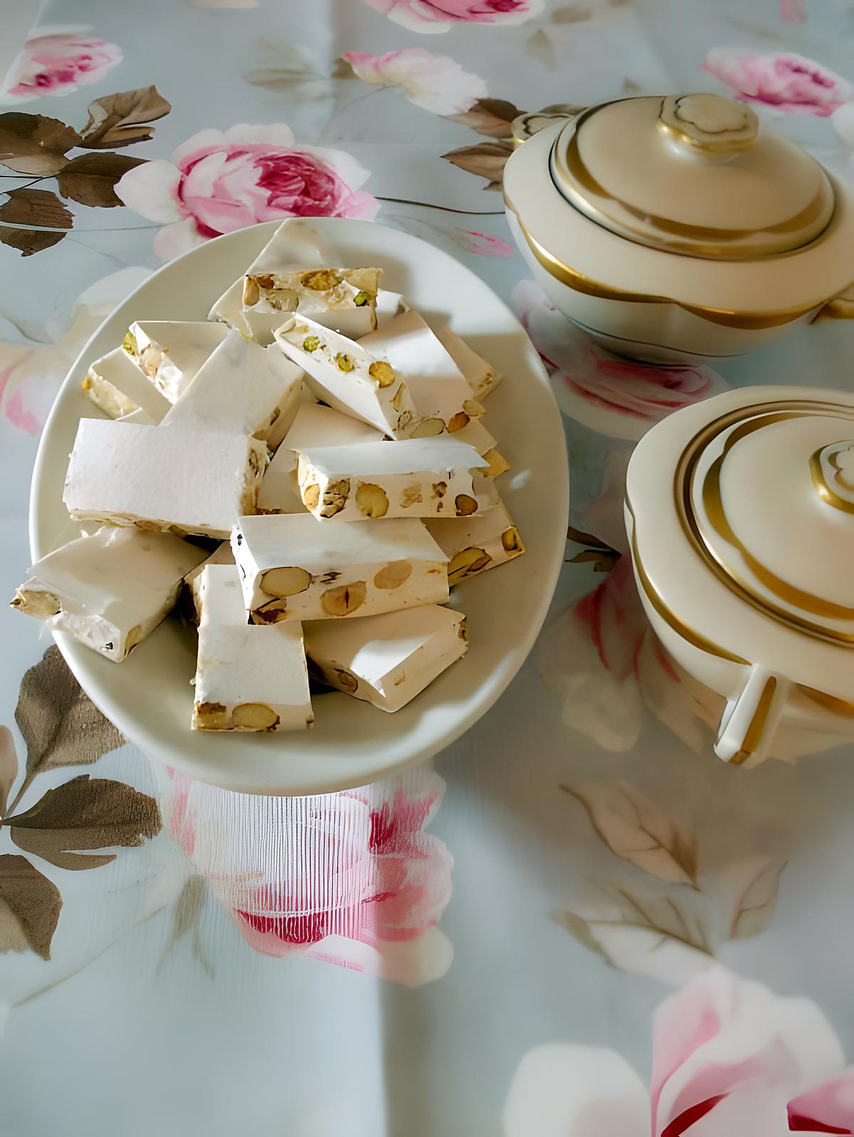 recette Nougat blanc (tendre ou dur)