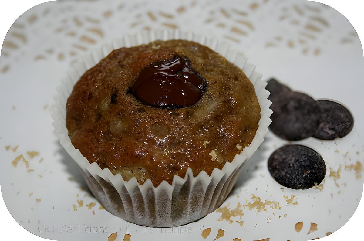 recette Muffins banane chocolat sans gluten et sans lactose