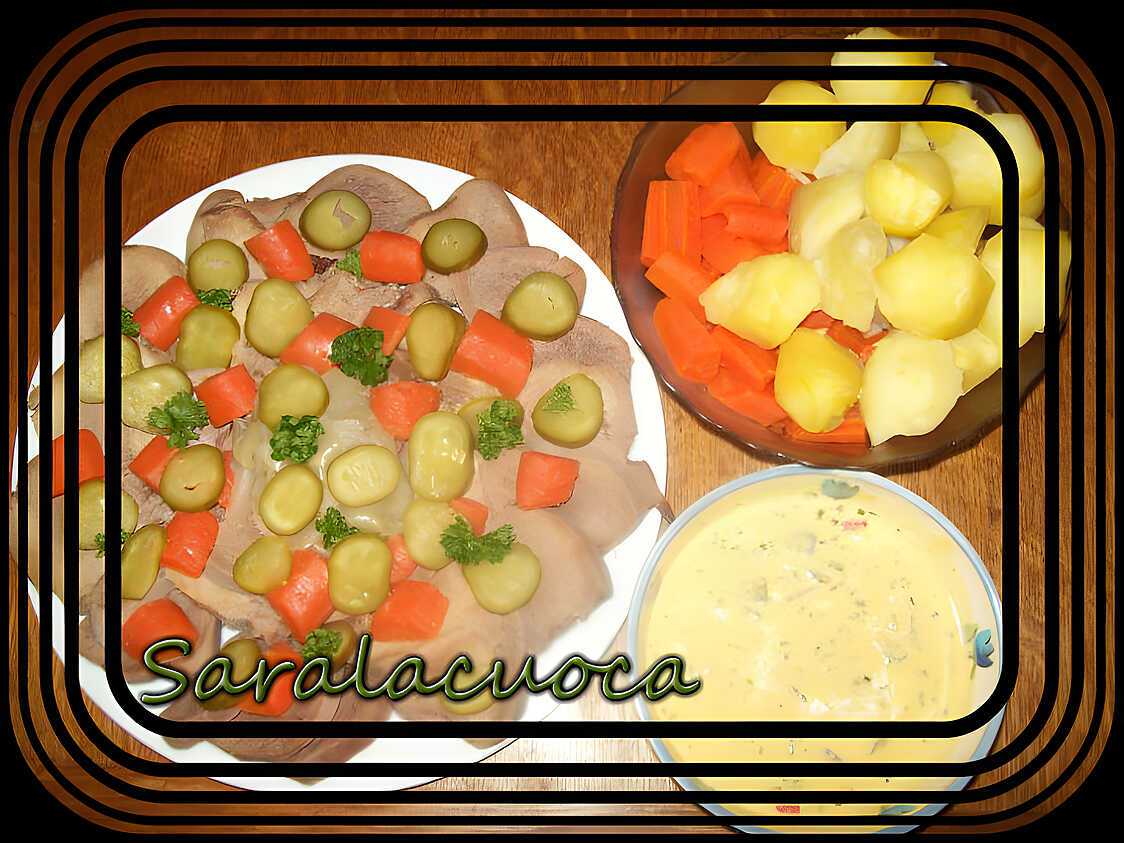 Recette de Langue de boeuf (sauce gribiche)