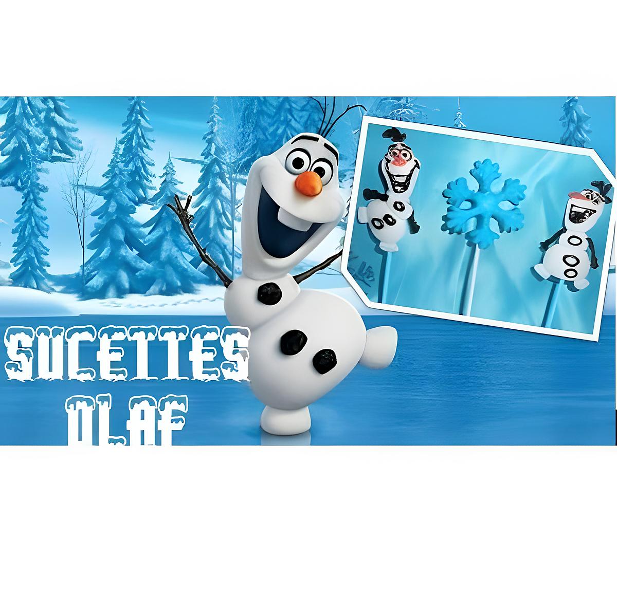 recette ❄ Sucette OLAF (Frozen - La Reine des Neiges) ❄