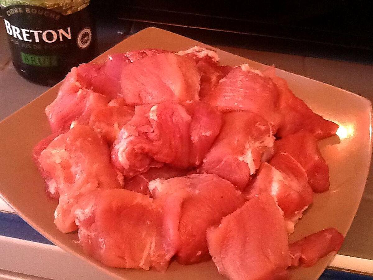 recette SAUTE DE PORC AU CIDRE