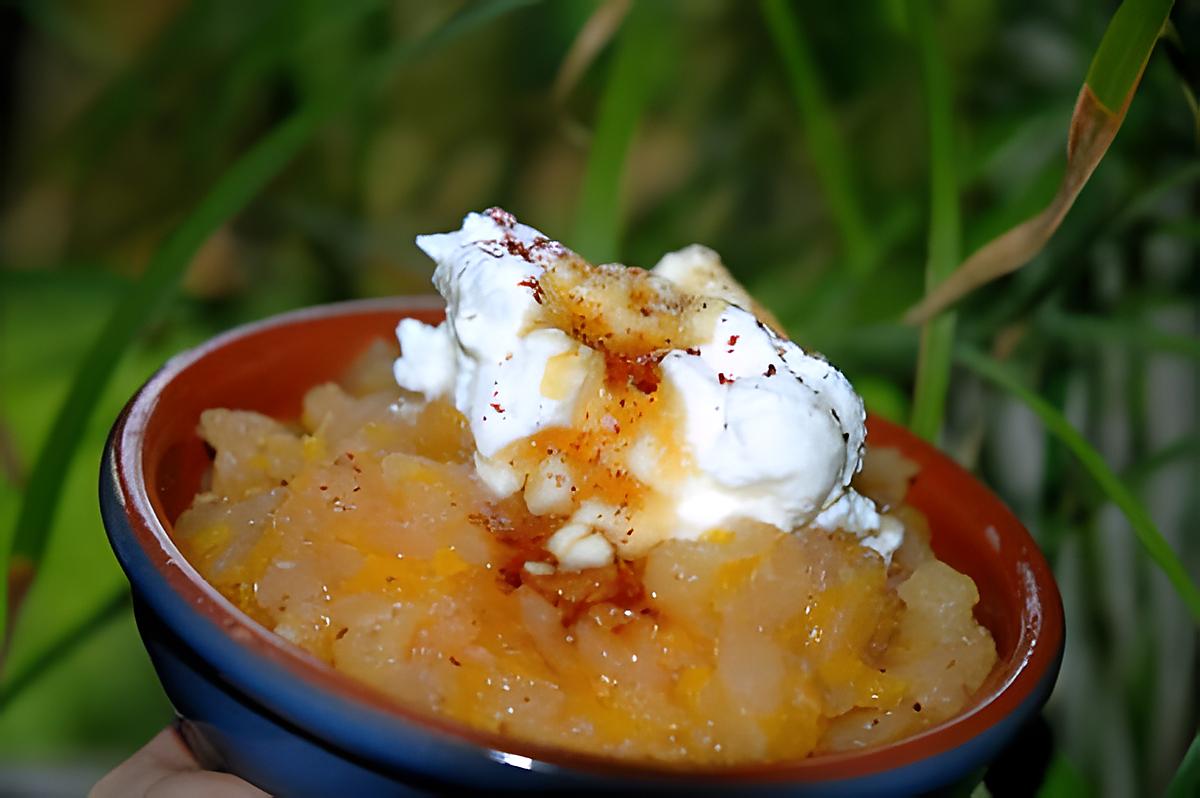 recette Compote de pommes et orange au sumac