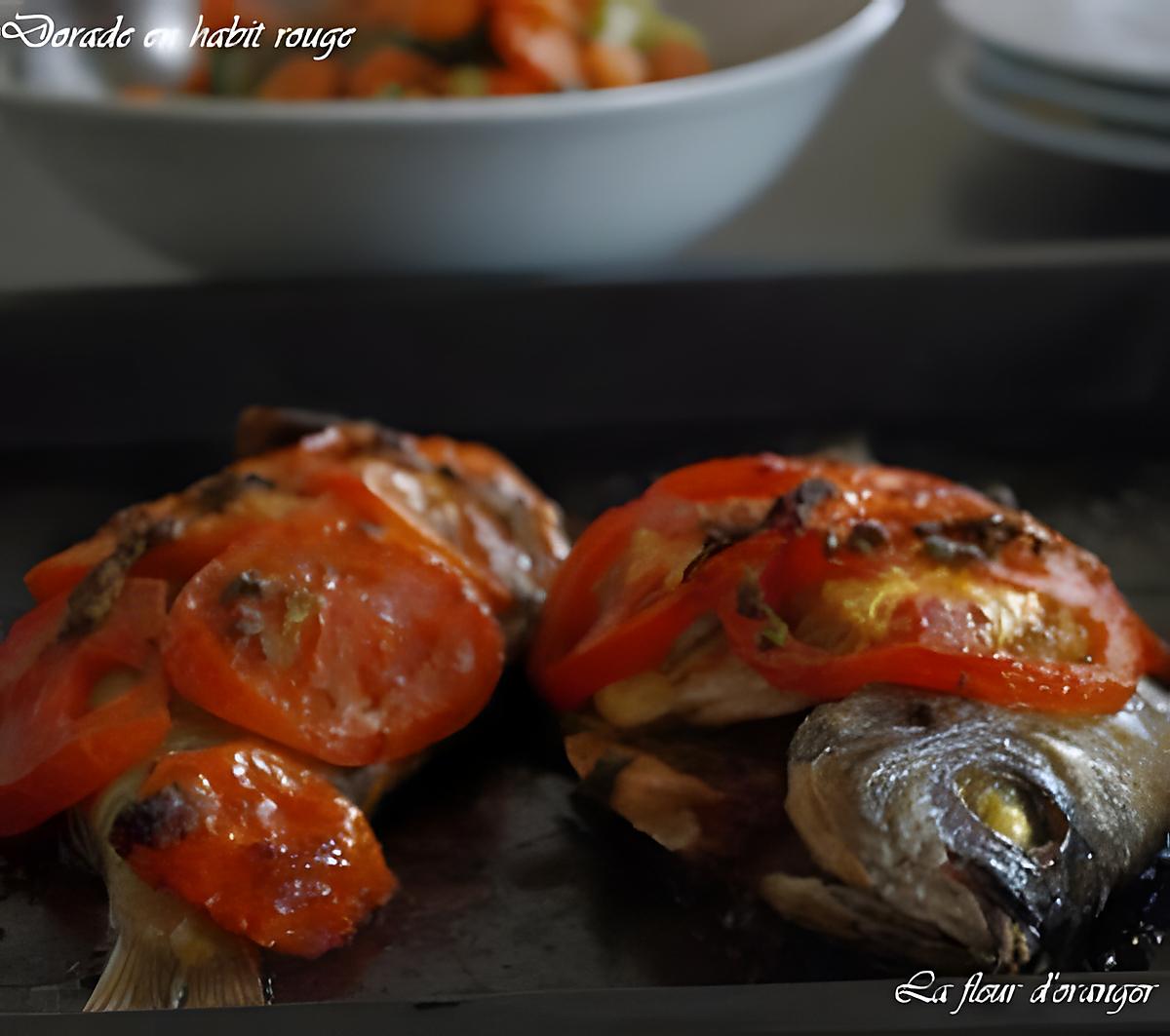 recette Dorade en habit rouge