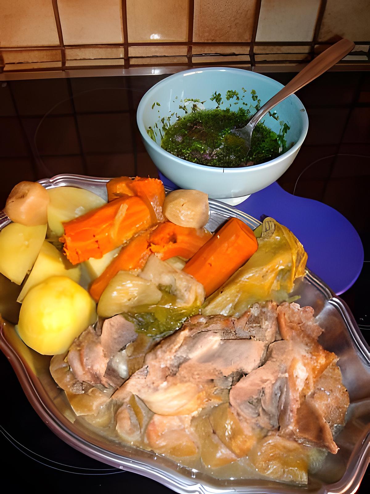 recette Tête et langue de veau à la sauce vinaigrette