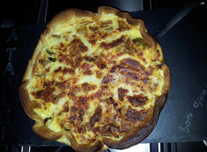 recette Quiche à la ratatouille au chorizo et à la mozzarella