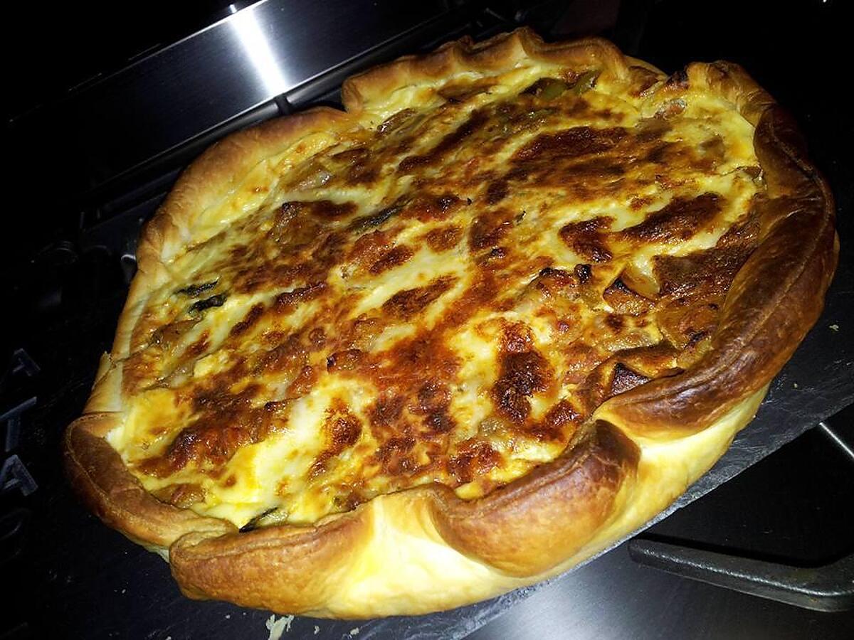 recette Quiche à la ratatouille au chorizo et à la mozzarella