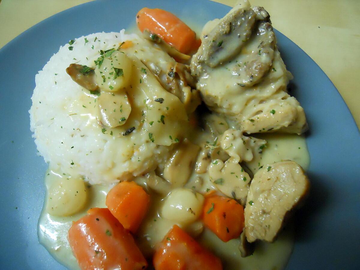 recette BLANQUETTE DE VEAU (LÉGÈRE)