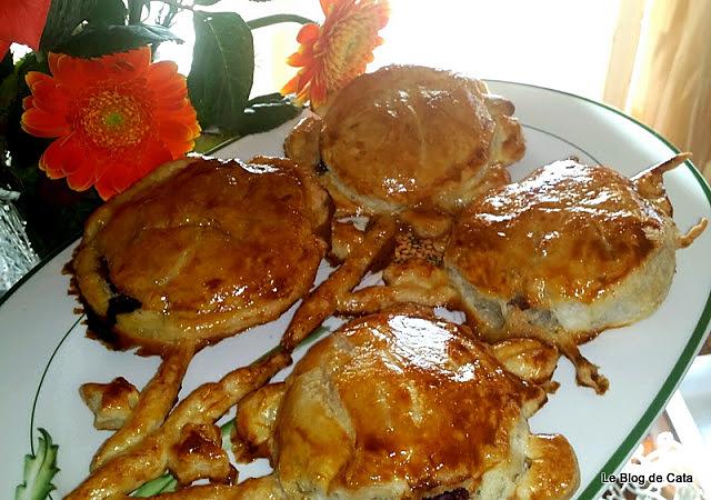 recette Petites galettes des rois à la frangipane et fruits rouges