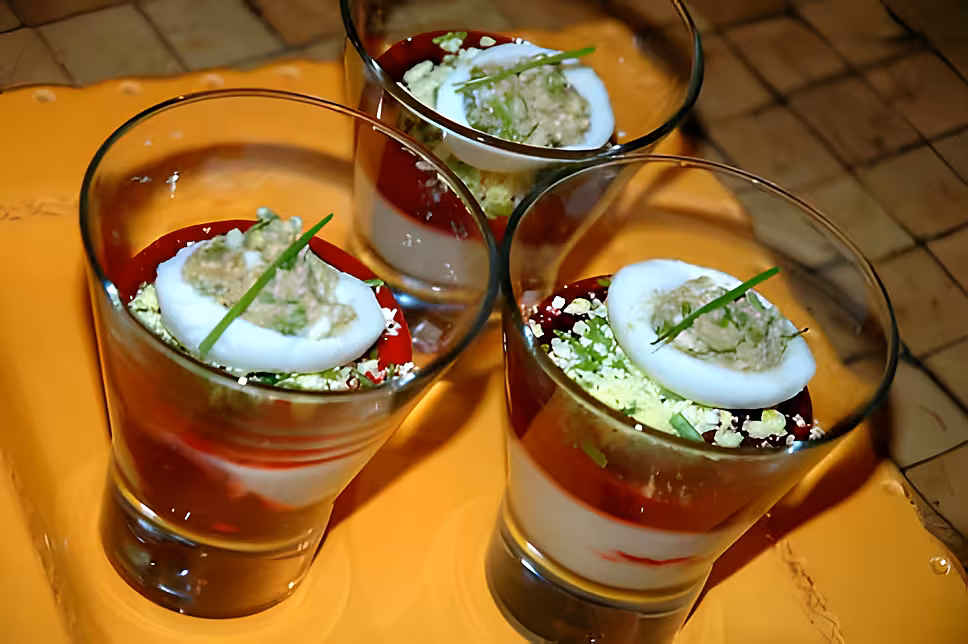 recette Verrines à la betterave et tofu