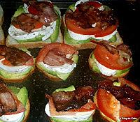 recette Sandwich avocat, mozarella, tomate et bacon