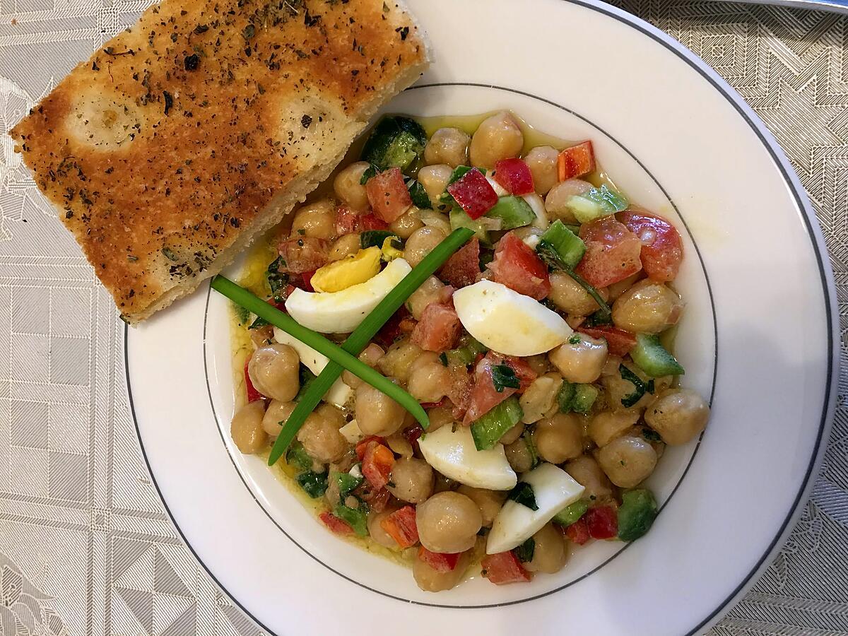 recette Salade de pois chiche