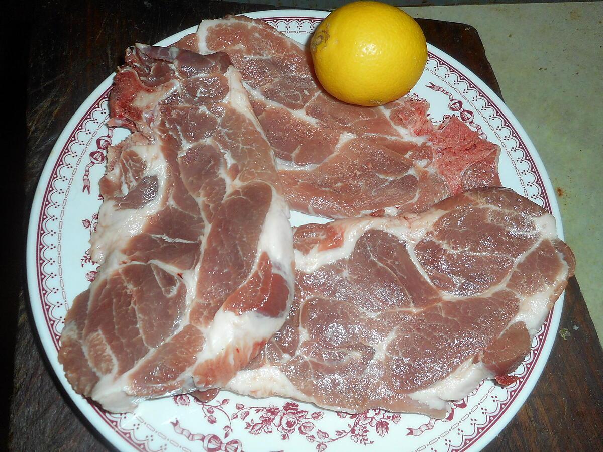 recette Cote de porc échine a la napolitaine