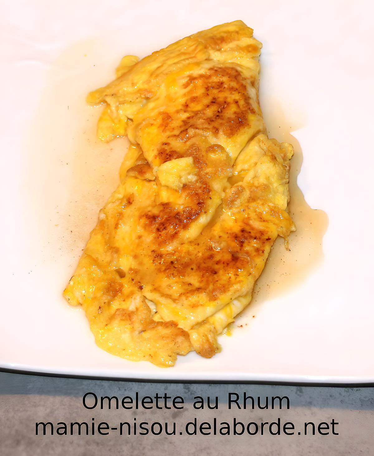 recette Omelette au Rhum