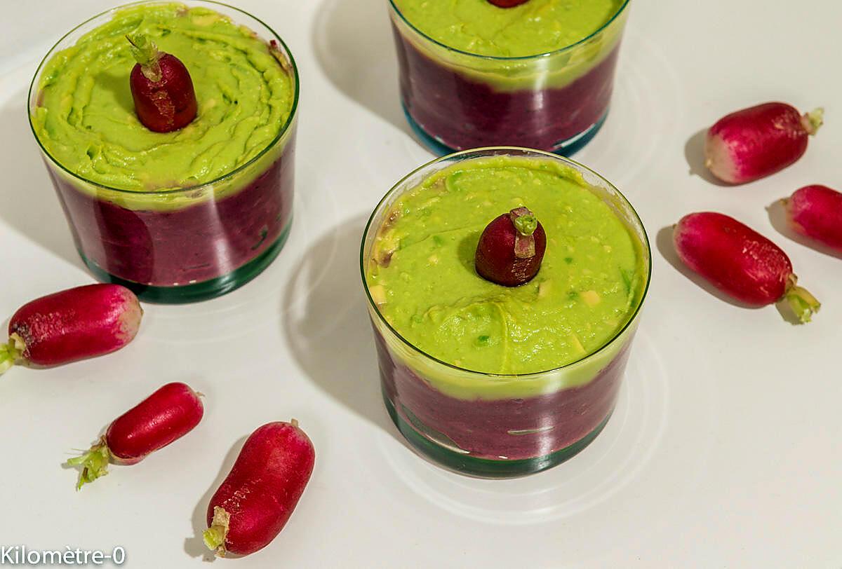 recette Verrine de betteraves et avocat