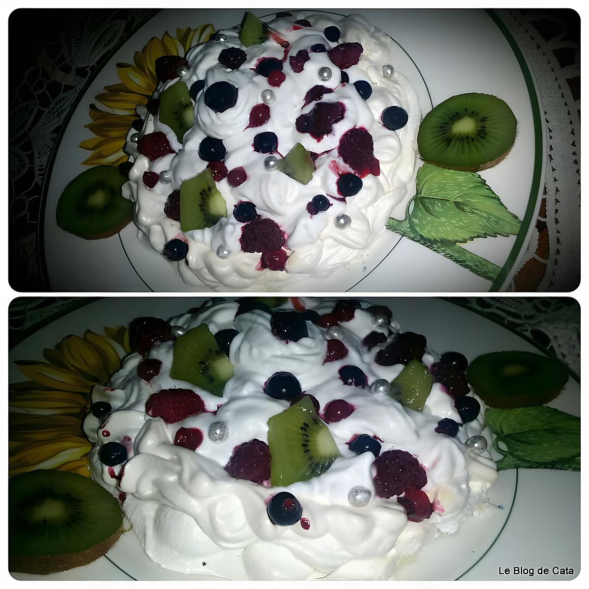 recette Pavlova aux fruits rouges