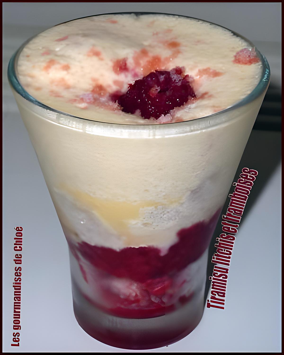 recette Tiramisu litchis et framboises