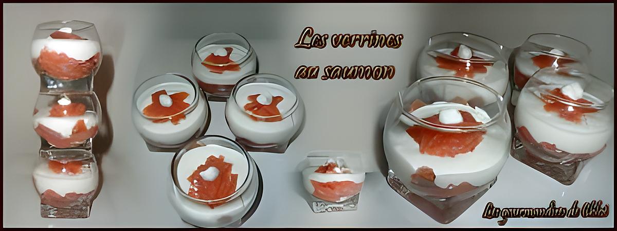 recette Verrines au saumon