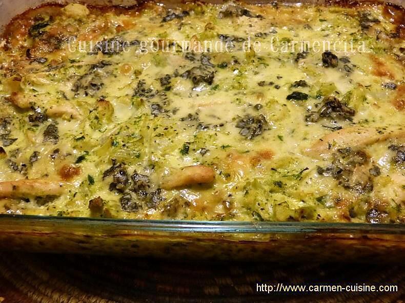 recette Gratin de chou fleur et brocoli à la Fourme d'Ambert