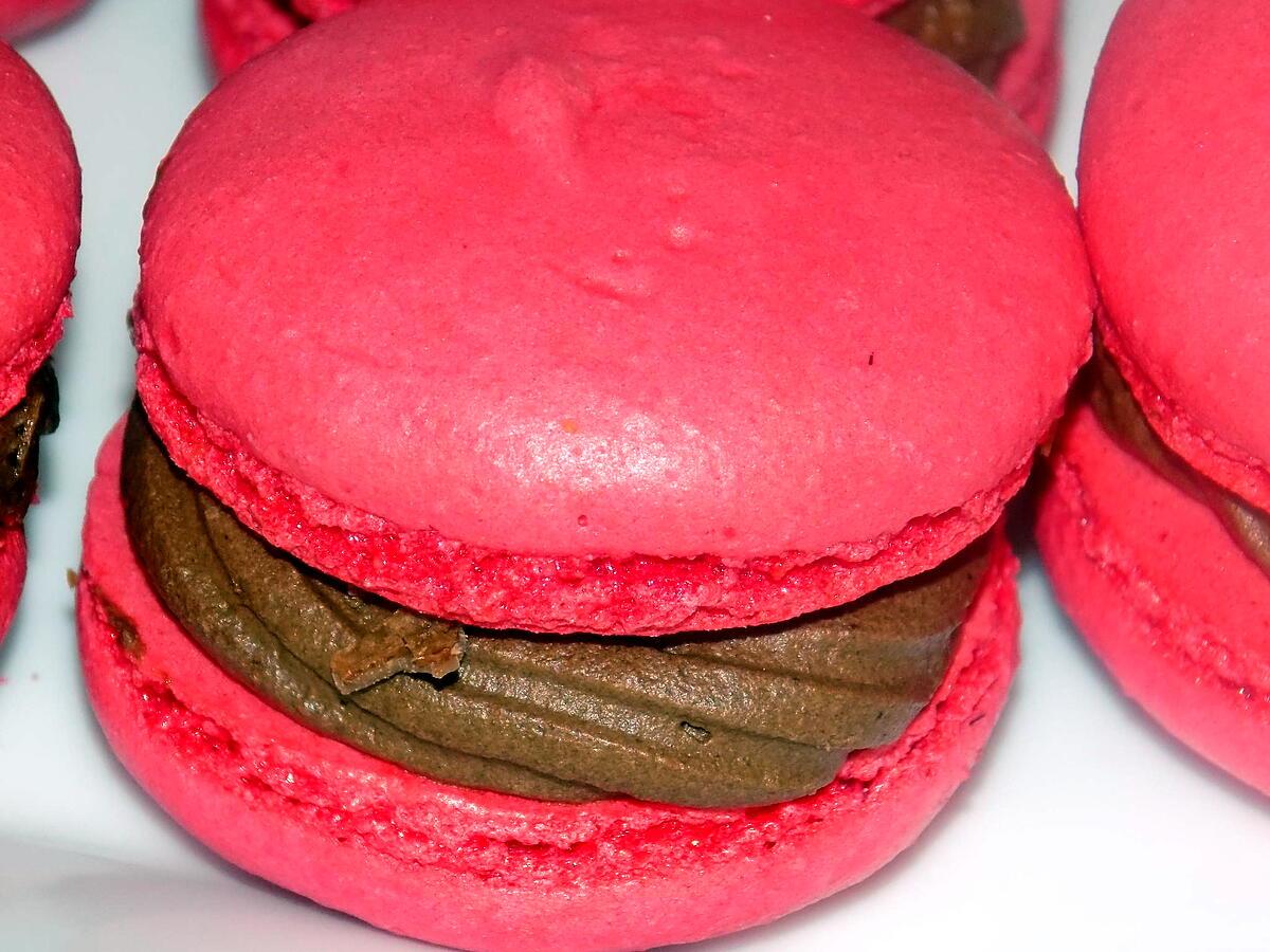 recette Macarons chocolat aux éclats de gavottes