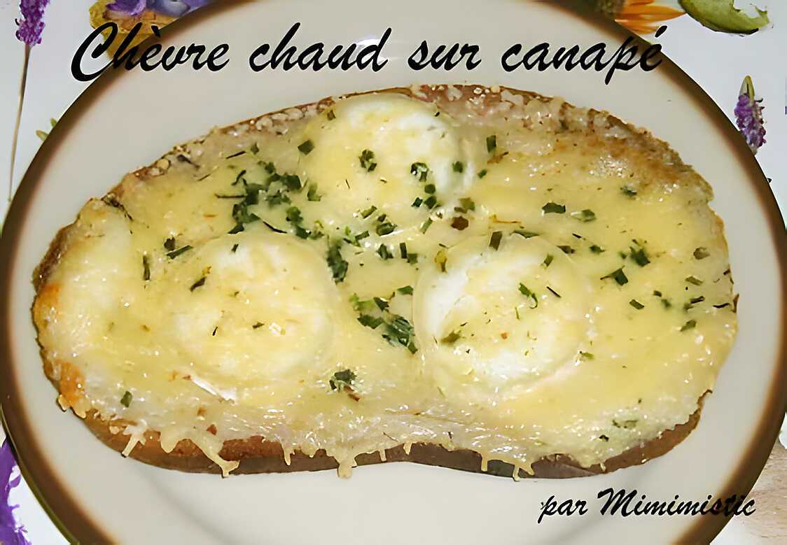 Recette de Chèvre Chaud sur Canapé