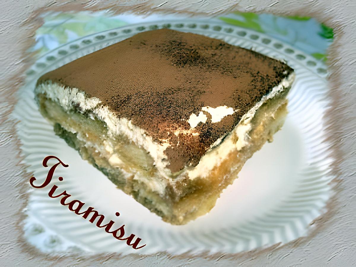 recette tiramisu