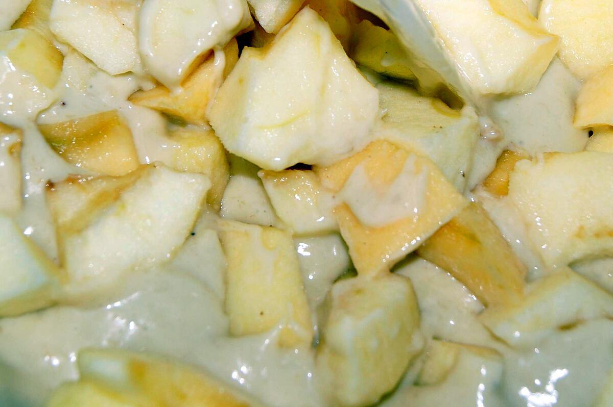 recette Fondant crémeux aux pommes et au fromage blanc "anti-cholestérol"