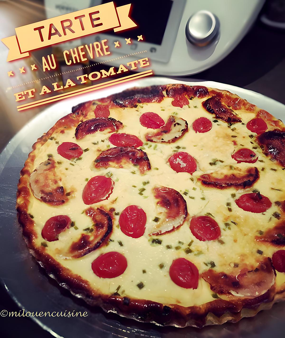 recette Tarte au chèvre et à la tomate