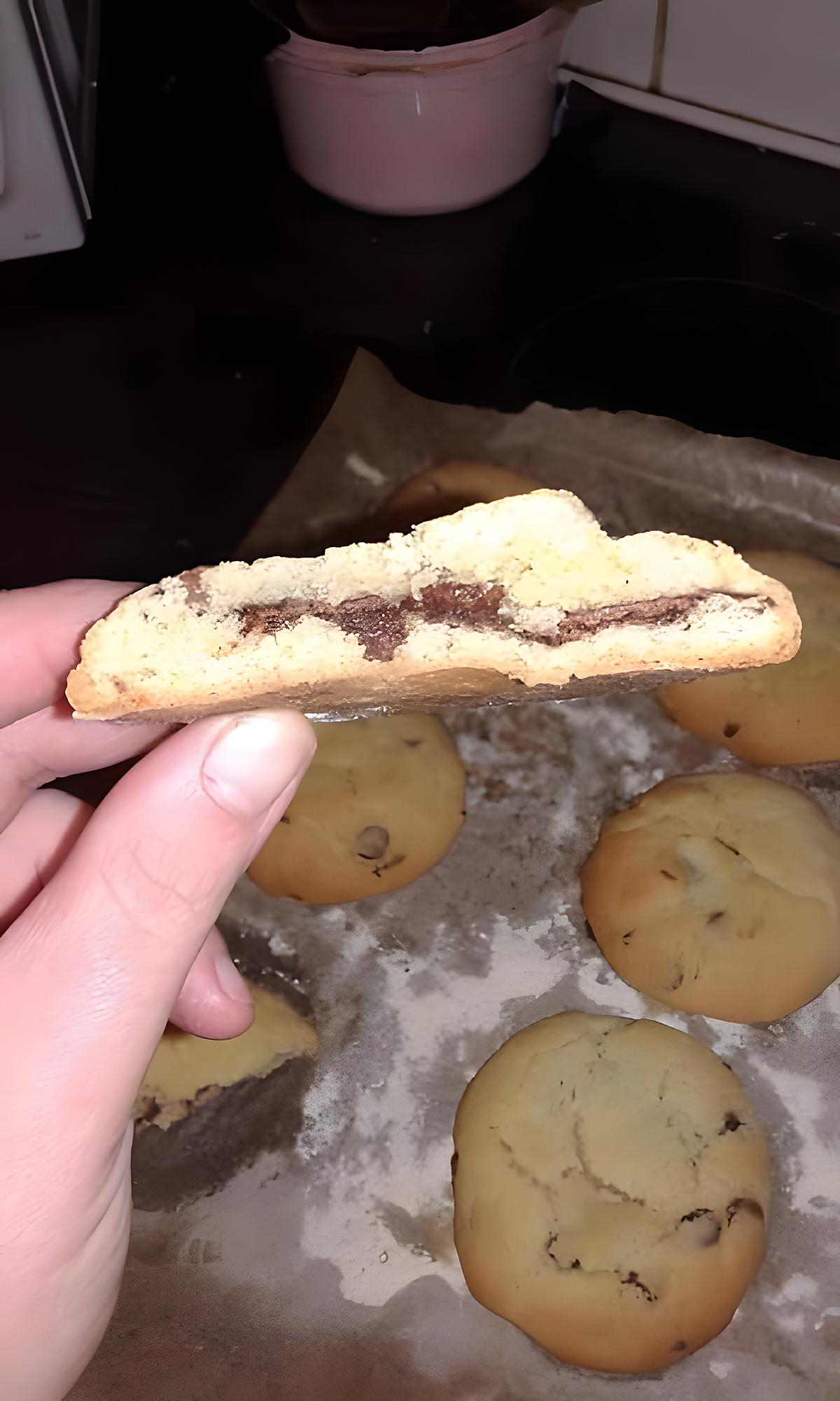 recette Cookies fourré au Nutella