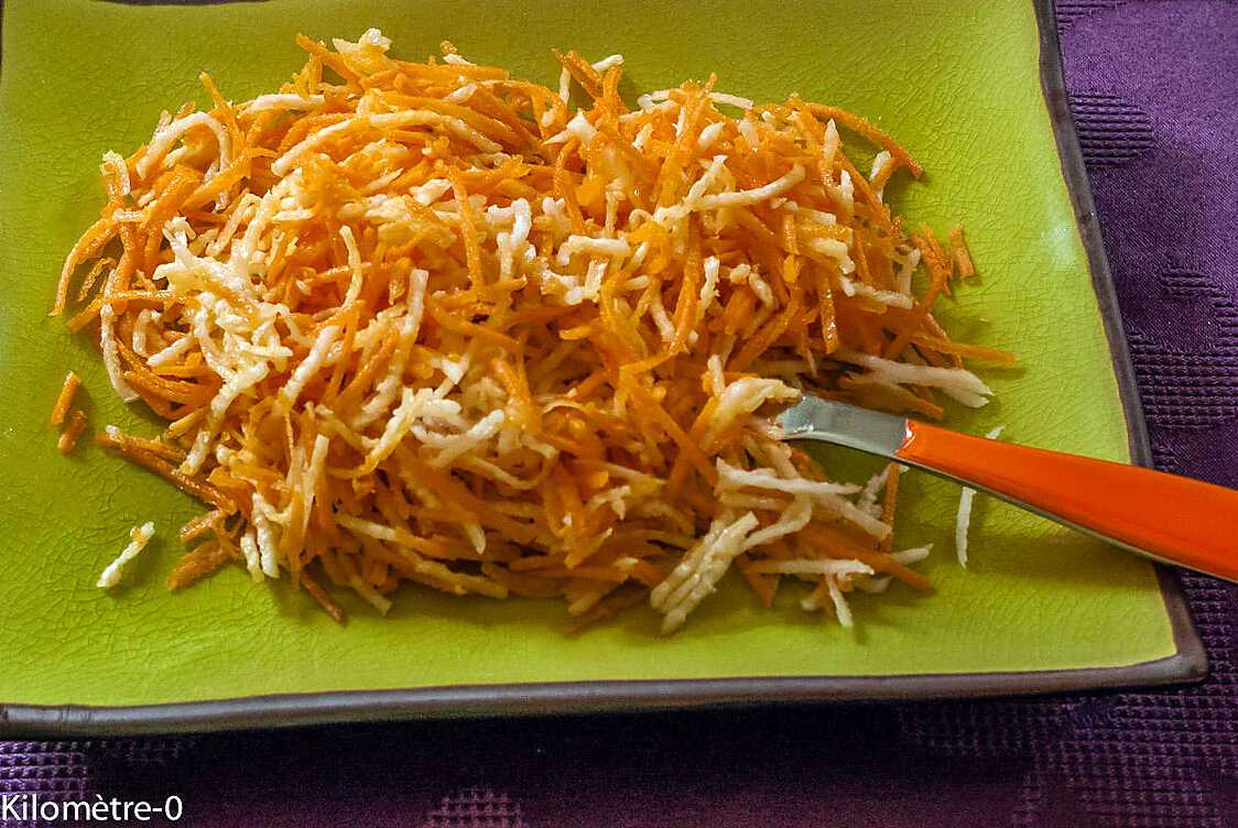 Salade de carottes et radis noir
