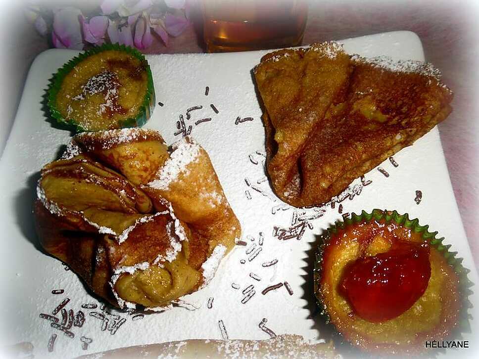 recette Crêpes et mini-crêpes fourrées " sans gluten" de la chandeleur