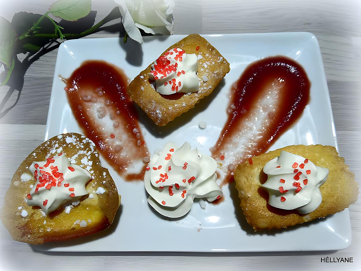 recette Mini financiers au beurre clarifié et à la poudre d'amande.