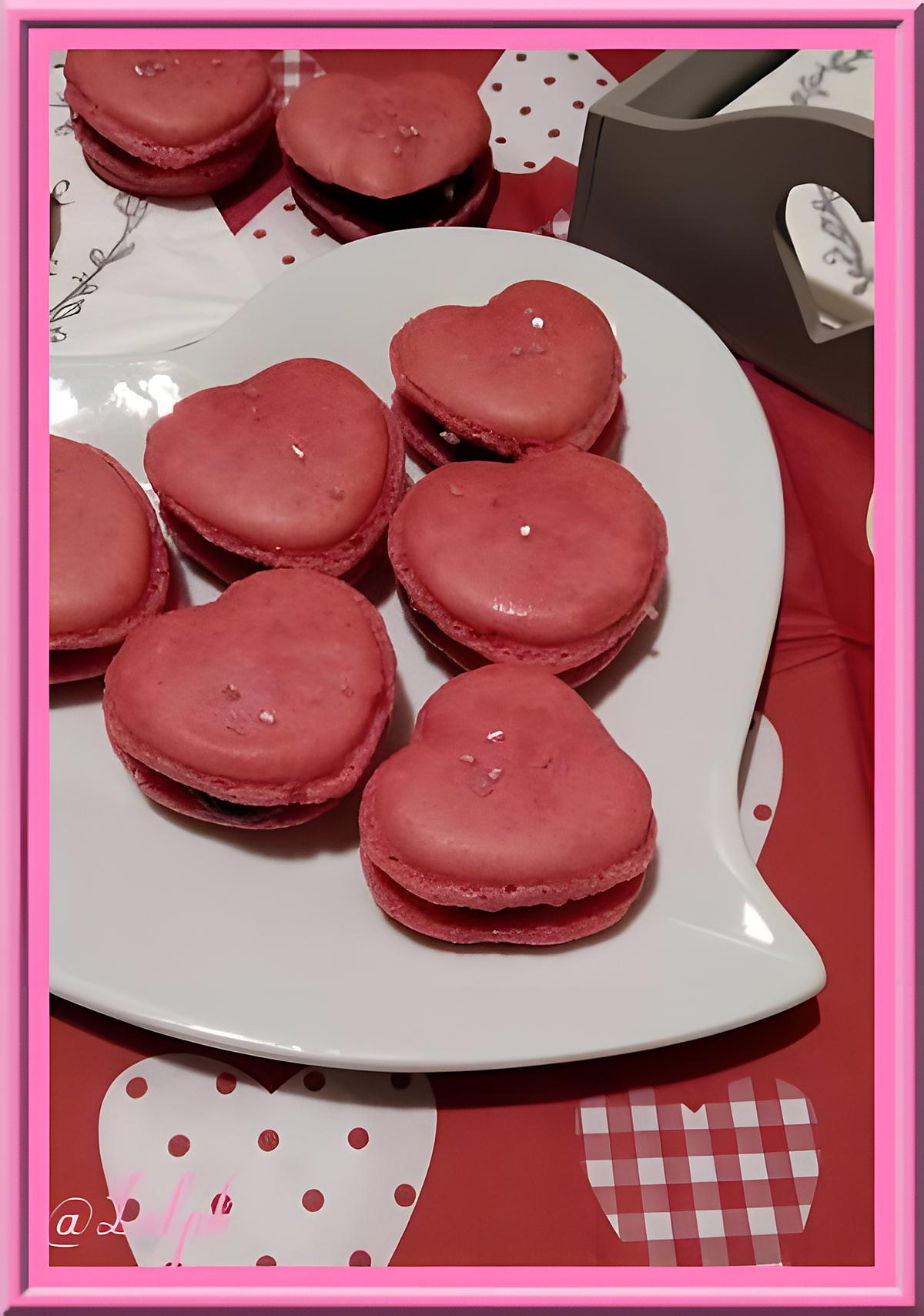 recette Macarons au chocolat et pralin