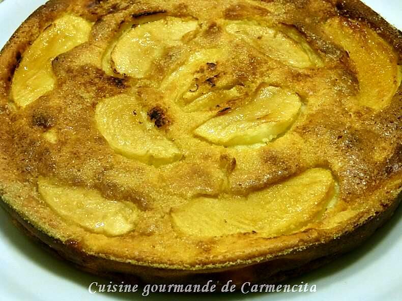 recette Gâteau à la brousse et aux pommes