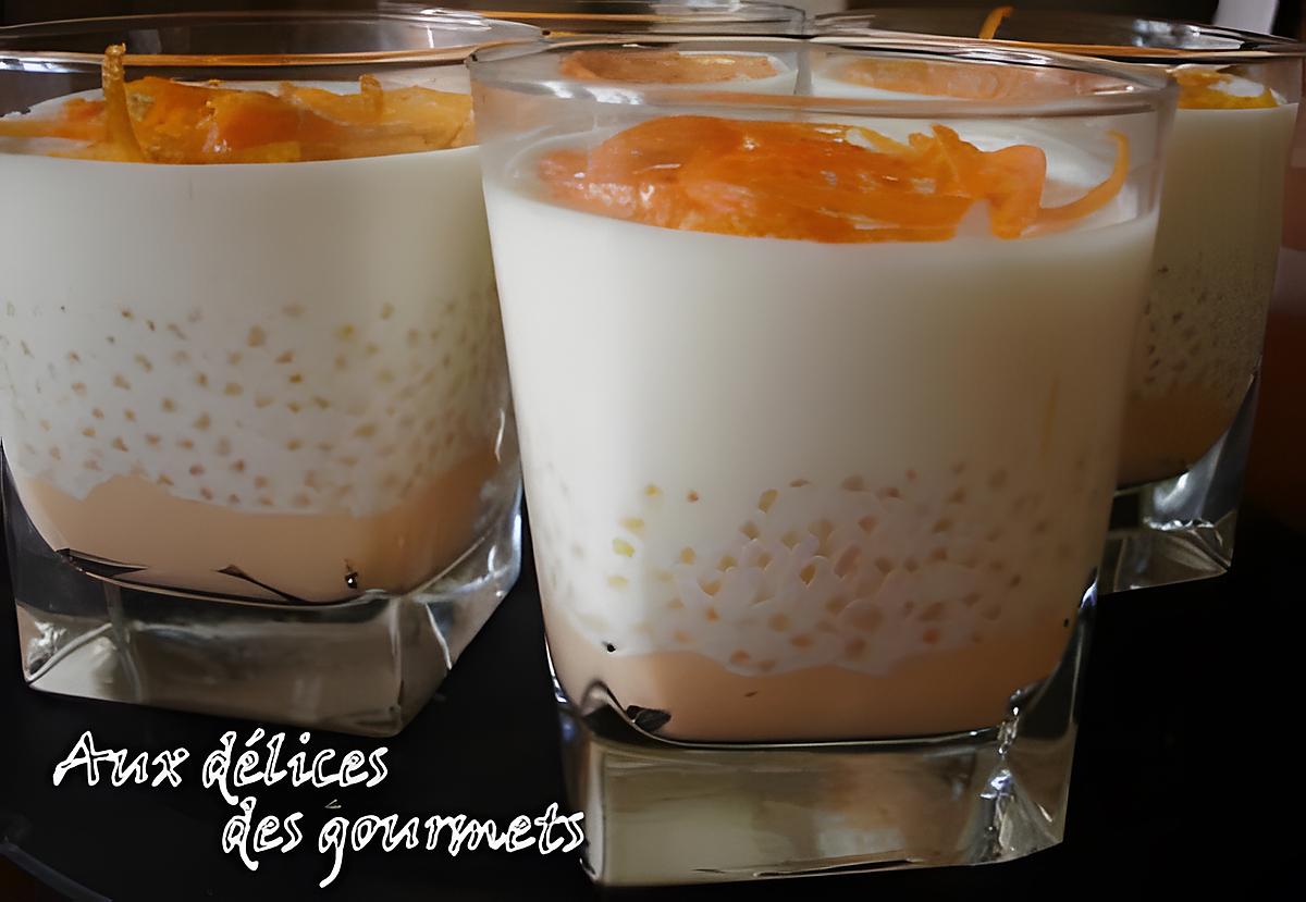 recette Mandarine curd et mousse au chocolat blanc