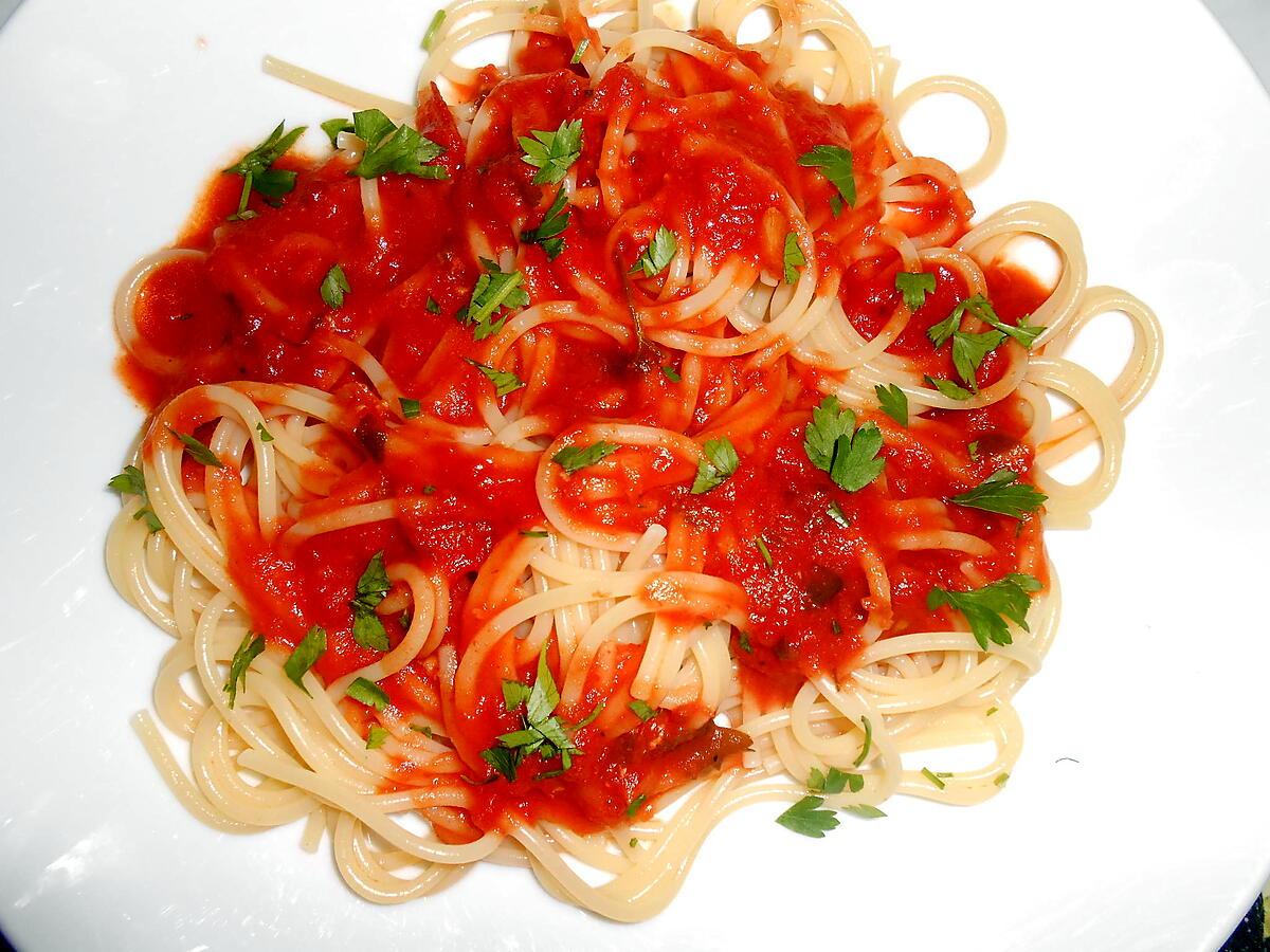 recette FILETS DE ROUGETS A LA LIVOURNAISE ET SPAGHETTI