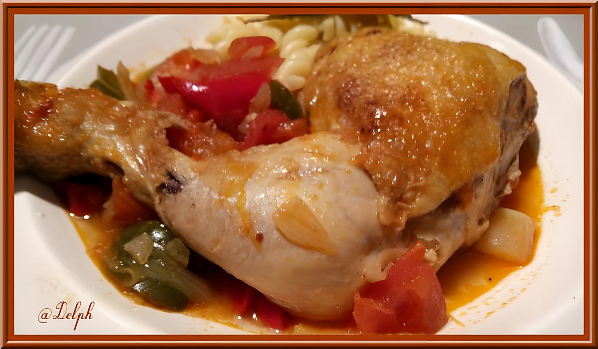 recette Poulet à la Basquaise