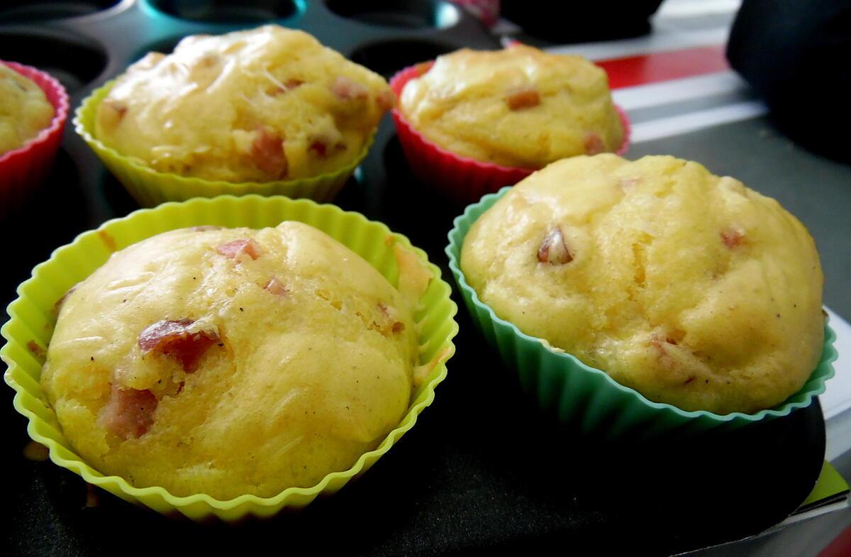 recette MUFFINS LARDONS  FROMAGE