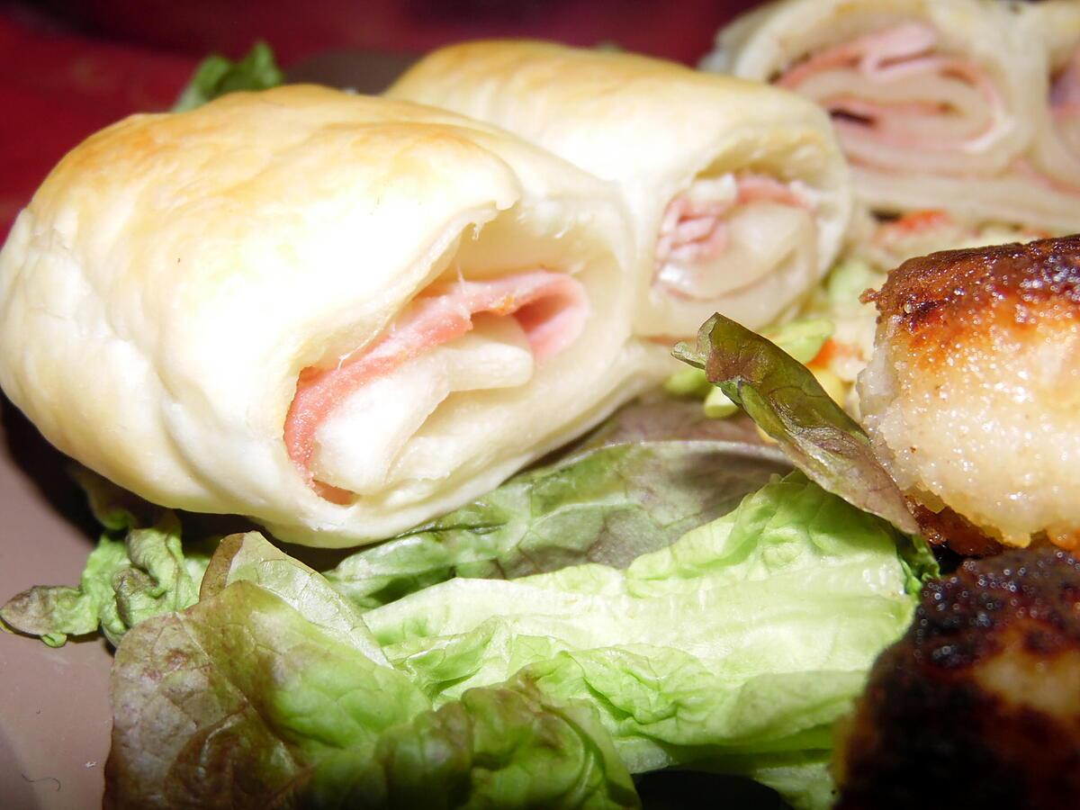 recette ESCARGOTS JAMBON FEUILLETEE