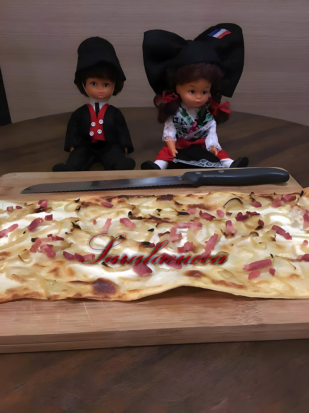 recette Flammekueche (tarte flambée Alsacienne)