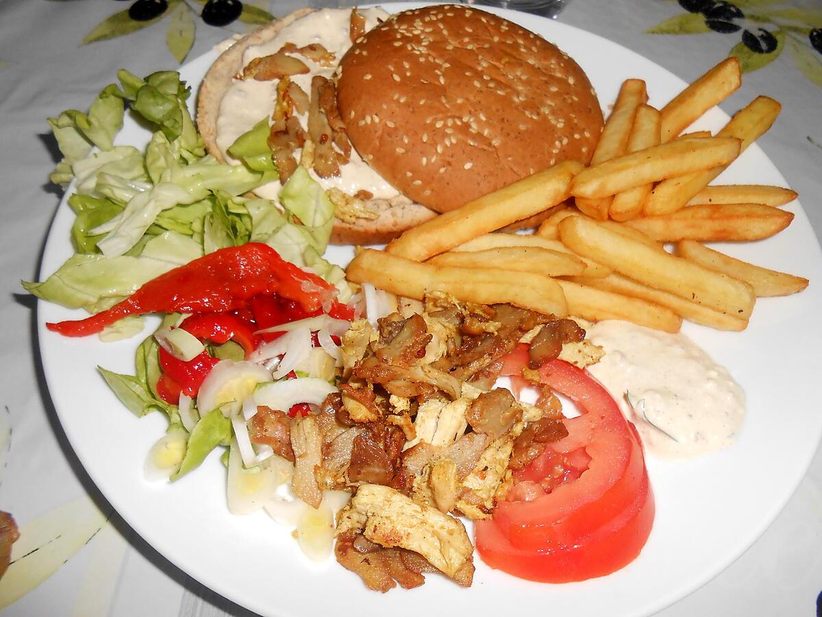 recette ASSIETTE KEBAB A MA FACON