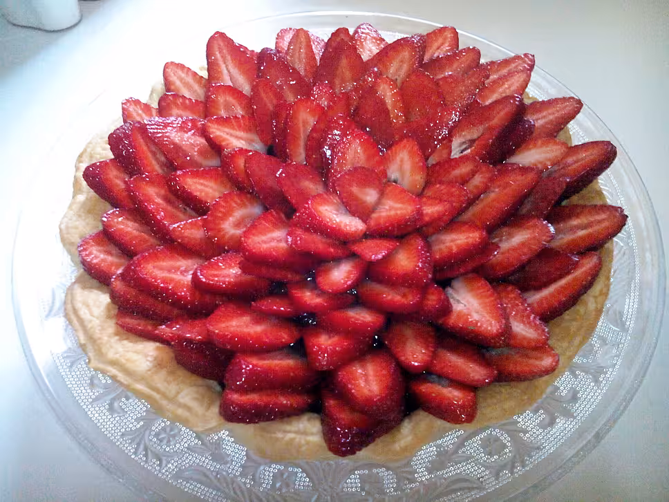 recette Tarte au chocolat & aux fraises