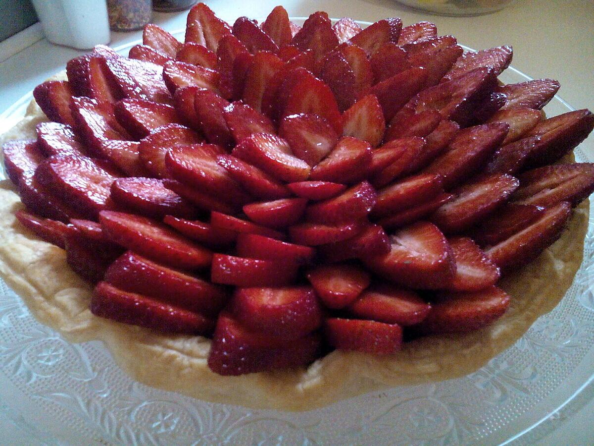recette Tarte au chocolat & aux fraises