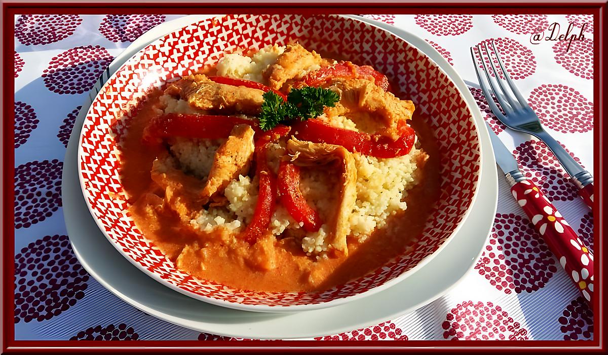 recette Sauté de dinde aux poivrons & paprika