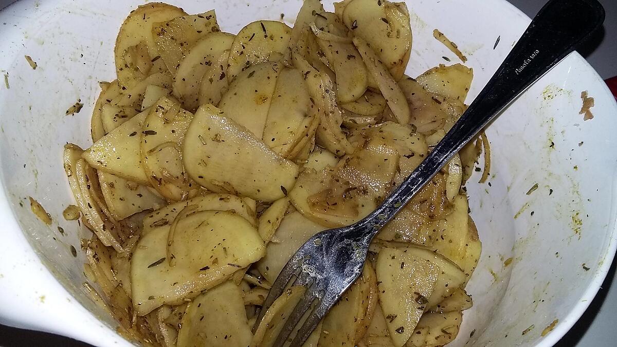 recette Chips de pomme de terre épicées