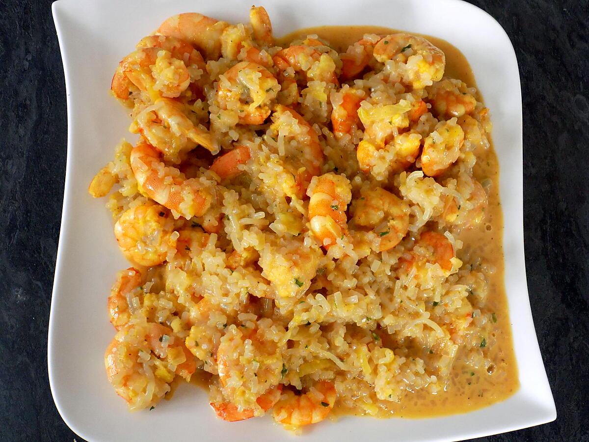 recette Risotto de crevettes dukan