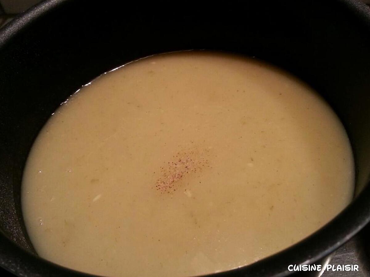 recette Potage/velouté au fenouil