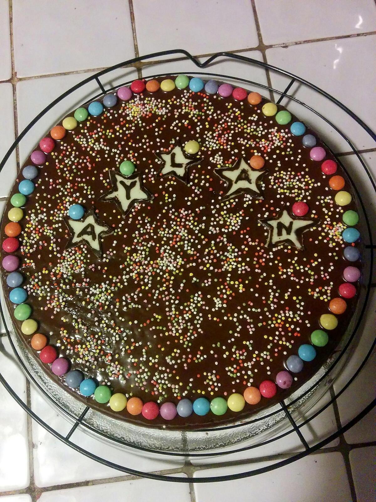 recette GATEAU ANNIVERSAIRE