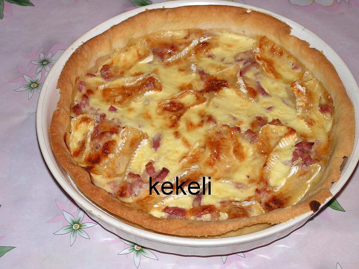 recette Quiche au camembert