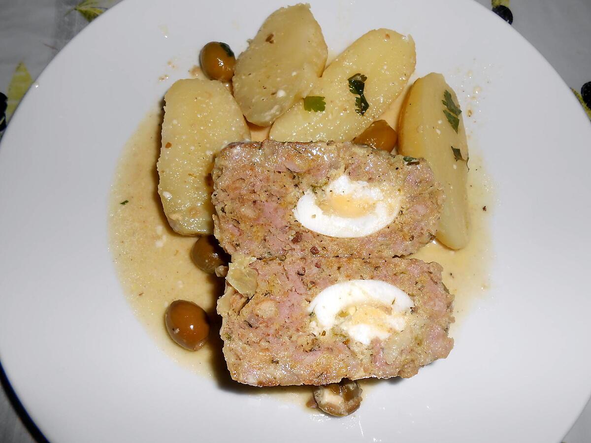 recette BOULETTES DE VIANDE FARCIES AUX OEUFS DURS